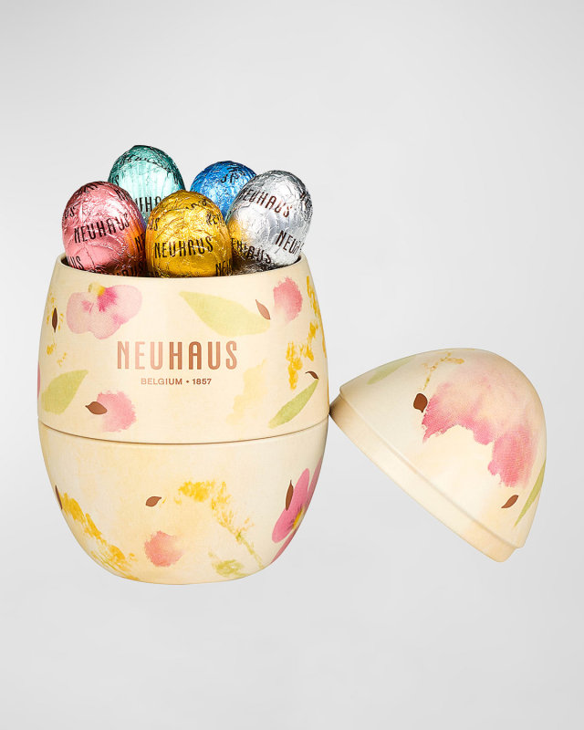 Metal Easter Egg with Chocolate Eggs, 18 Count